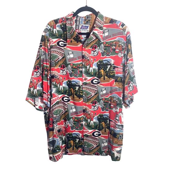 reyn spooner Other - Reyn Spooner Vintage Hawaiian Shirt UGA Georgia Bulldogs XL Excellent!!